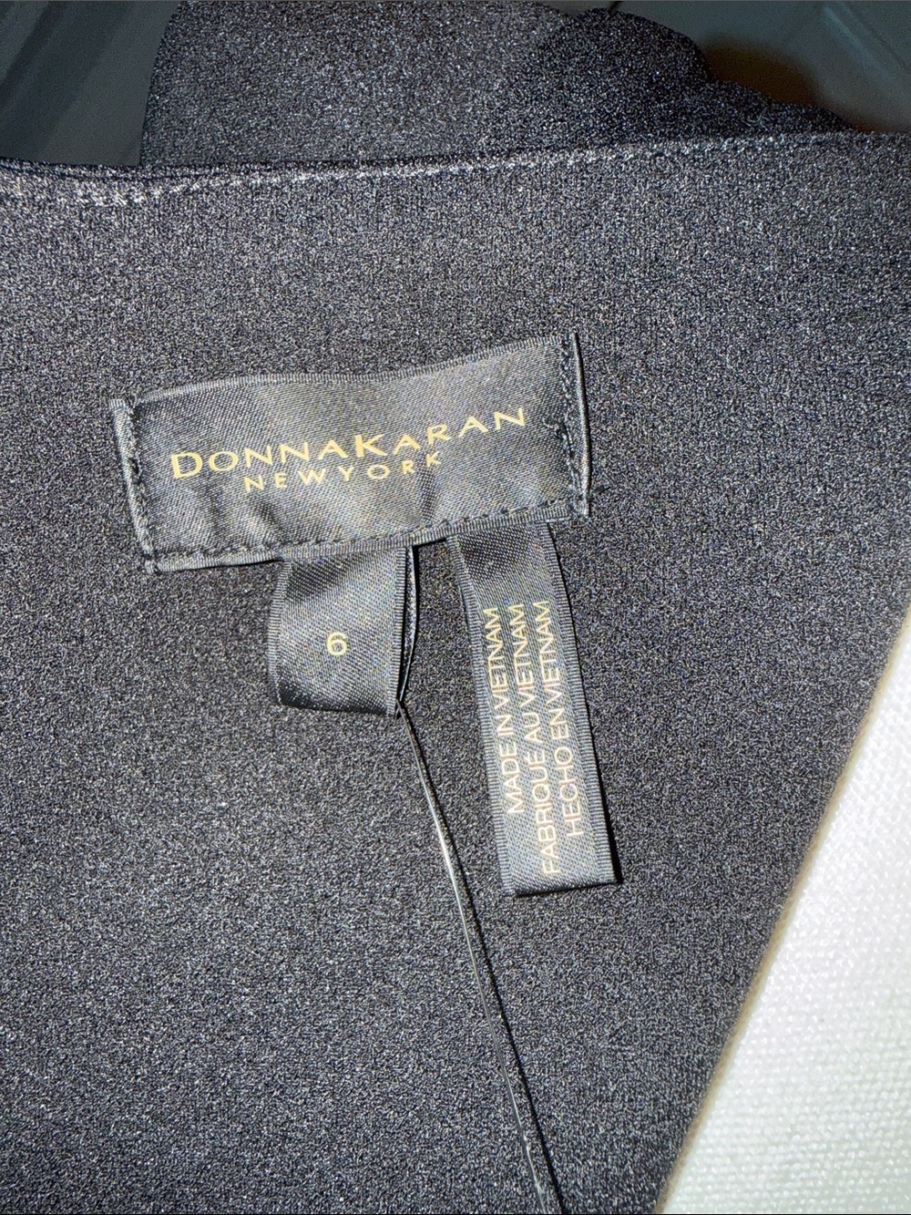 Donna Karan Black Square-Neck Midi Sheath Dress - Picture 6 of 7